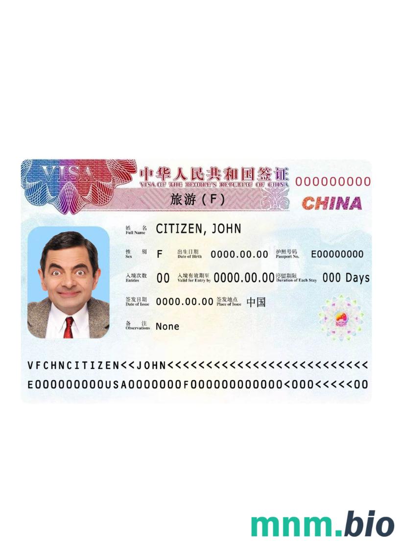 China visa 2019 obecna wersja 2